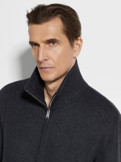 ダークグレーメランジュ Trofeo™ Cashmereオーバーシャツ FW24 ダークグレーメランジュ Trofeo™ Cashmereオーバーシャツ FW24