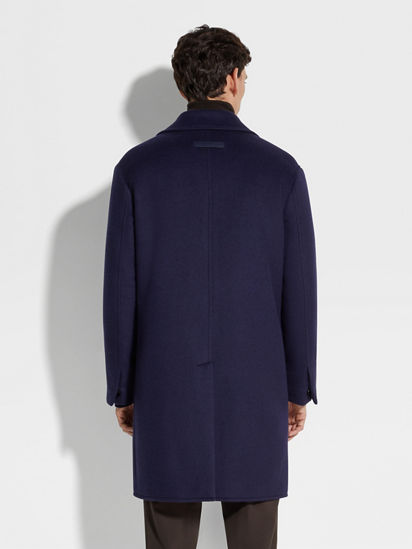 Ink Blue Oasi Cashmere Overcoat FW24 32076621 | Zegna US Ink Blue Oasi Cashmere Overcoat FW24 32076621 | Zegna US