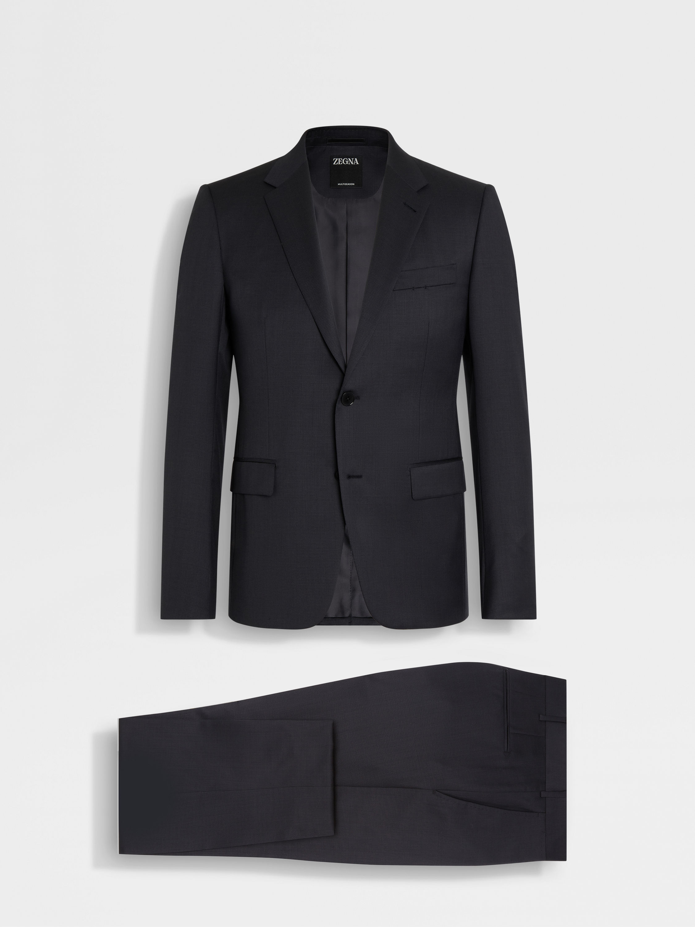 Dark Grey and Black Multiseason Wool Suit Main product photo