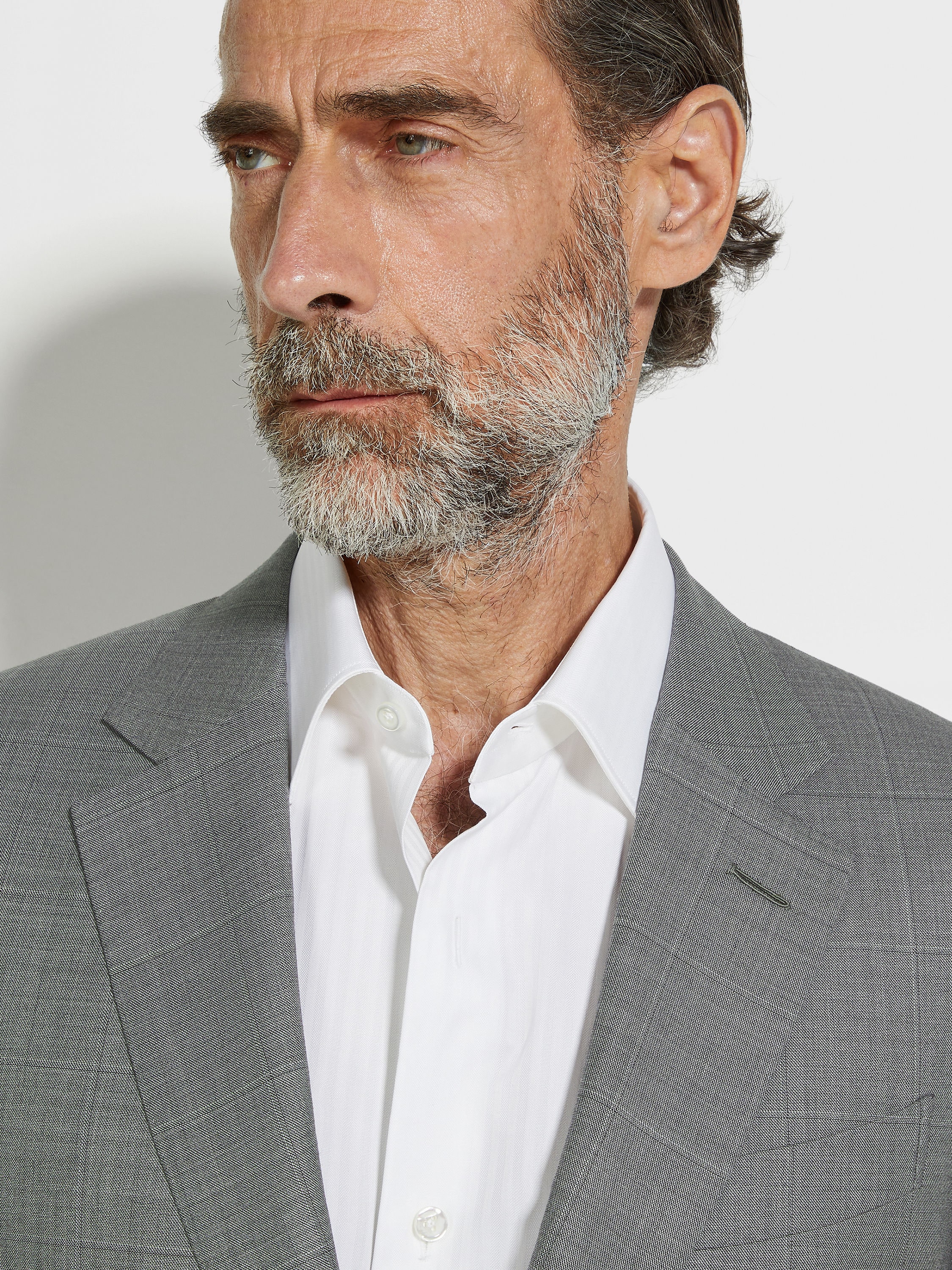 Grey Centoventimila Wool Suit Product detail photo #2