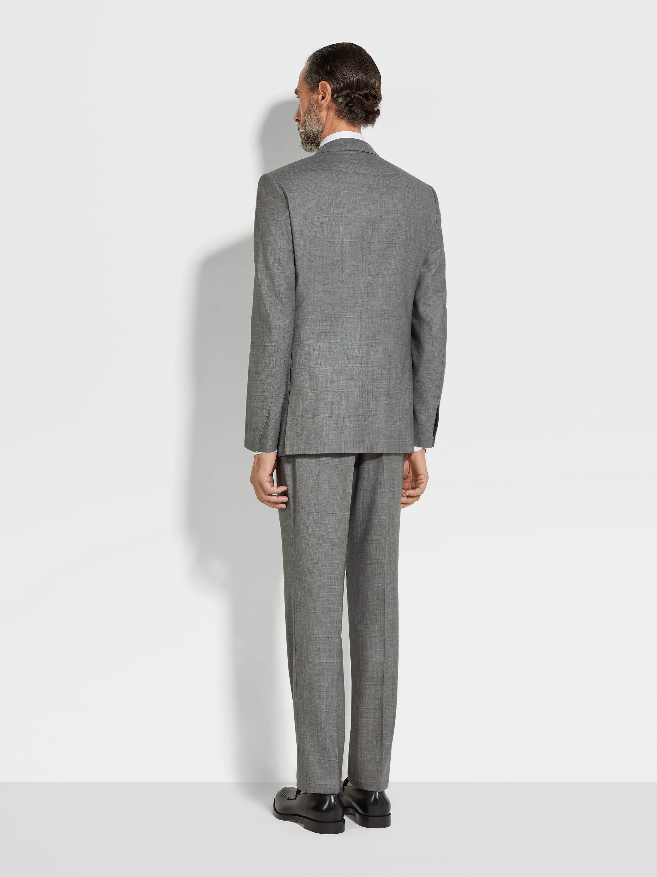 Grey Centoventimila Wool Suit Product detail photo #3