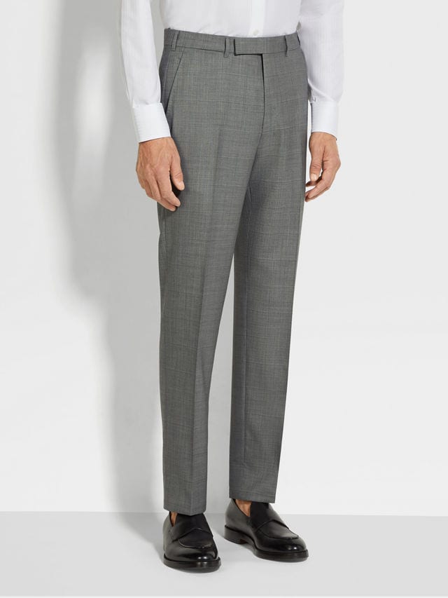 Grey Centoventimila Wool Suit Product detail photo #4