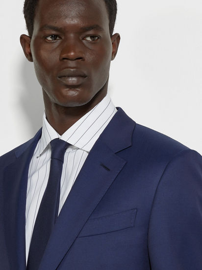 Electric Blue Centoventimila Wool Suit FW25 33520638 | Zegna US