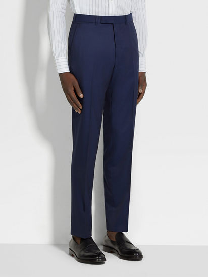 Electric Blue Centoventimila Wool Suit FW25 33520638 | Zegna US