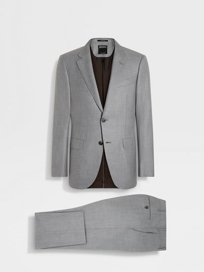 Light Grey Oasi Cashmere Suit SS25 33520420 | Zegna US