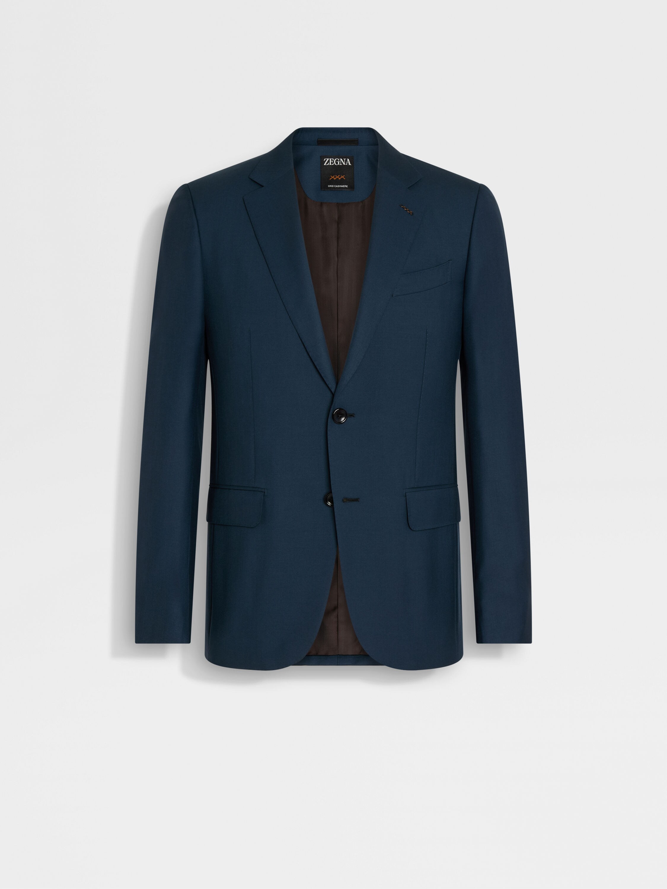 Dark Teal Blue Oasi Cashmere Jacket Main product photo
