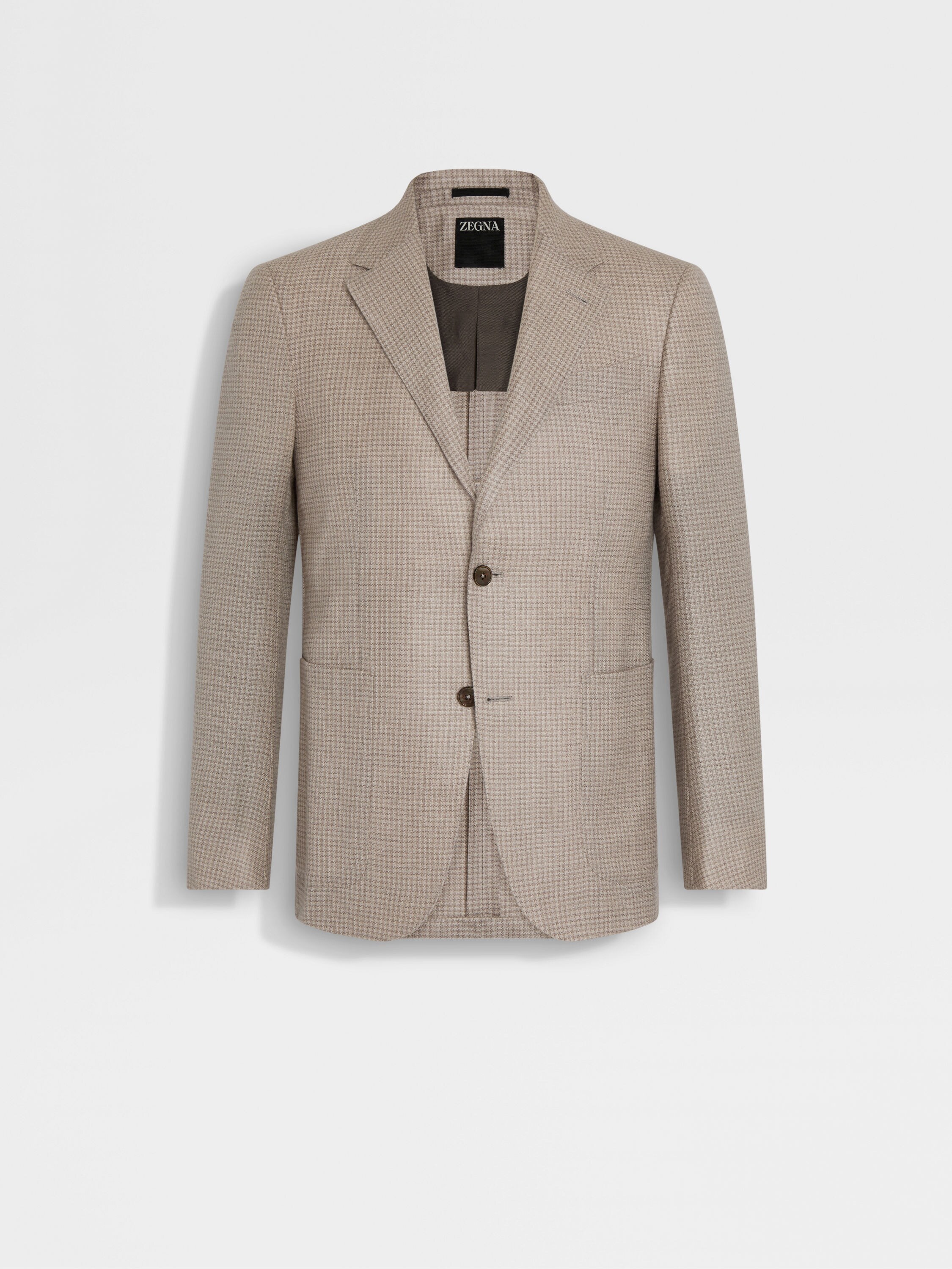 Light Taupe and Taupe Cashmere and Silk Jacket Main product photo