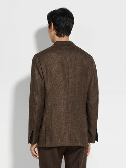 ZEGNA ブラウン ニットブルゾン ZEGNA ブラウン ニットブルゾン
