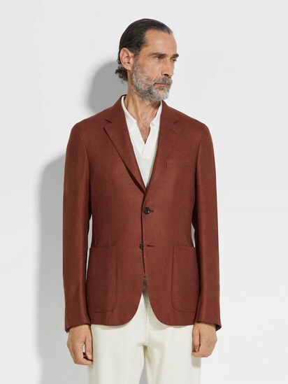 ジャケット・アウター REDDISH BROWN LINEN ZIP UP SHIRT JACKET Suede-Shirt-Jacket-280PTY?w=