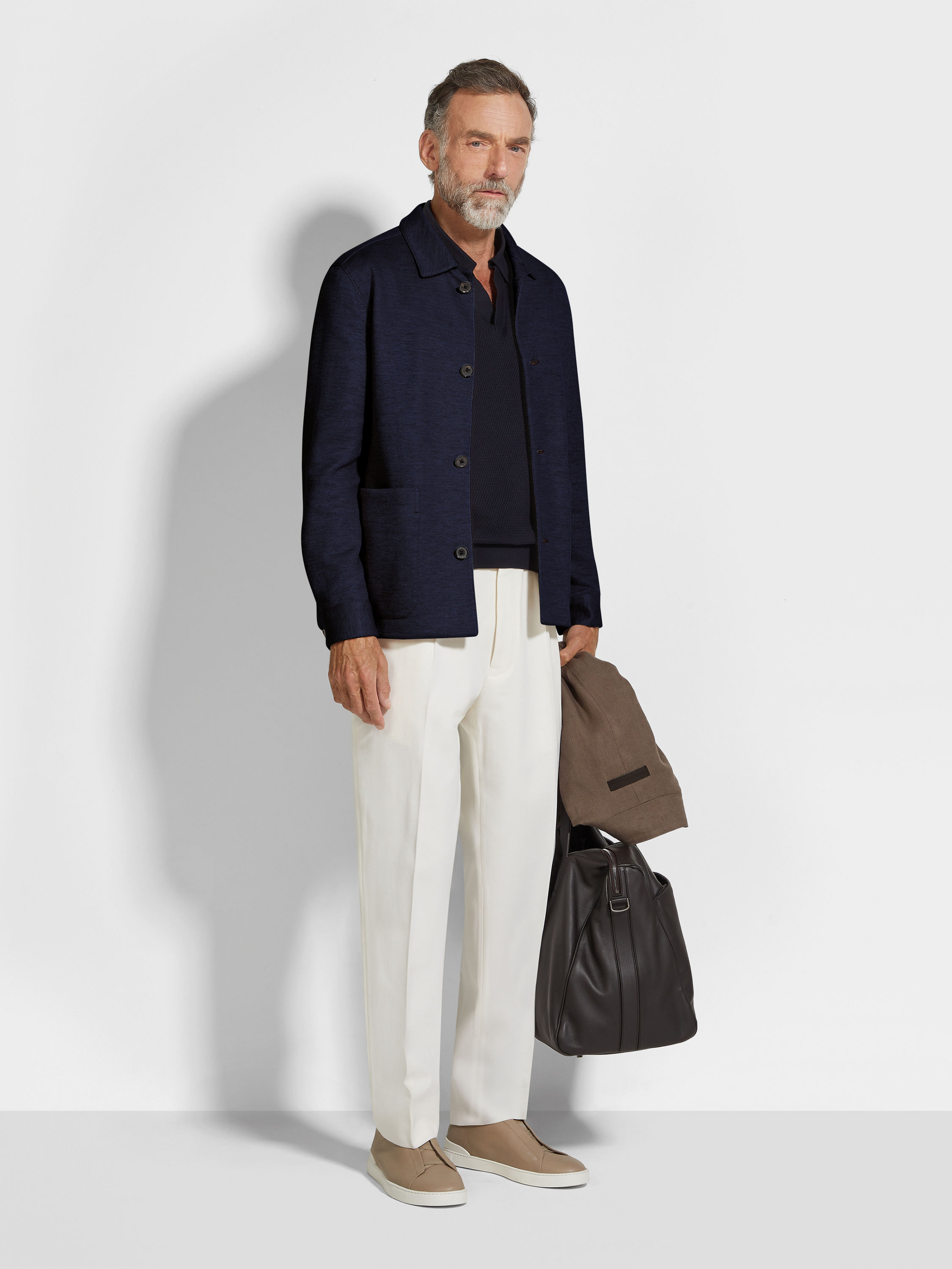 Jerseywear 코튼/리넨/캐시미어/실크 블렌드 Alpe 초어 재킷 제품 상세 사진 #1