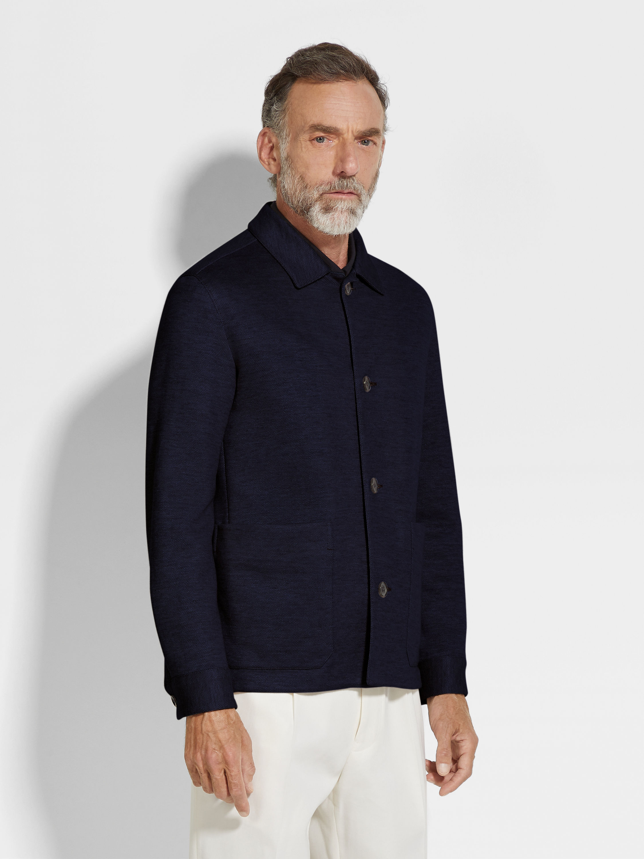 Jerseywear 코튼/리넨/캐시미어/실크 블렌드 Alpe 초어 재킷 제품 상세 사진 #3