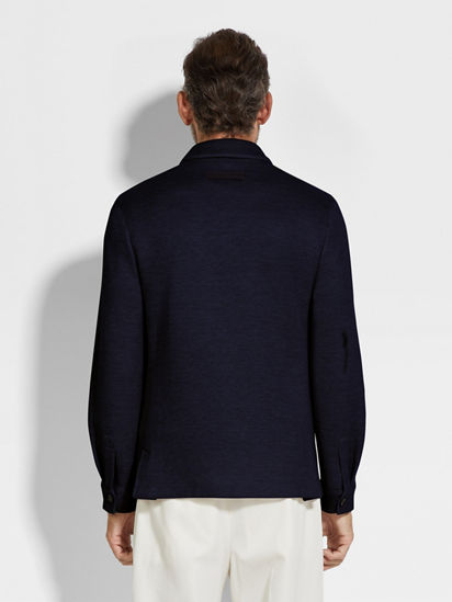 Jerseywear Cotton Linen Cashmere and Silk Blend Alpe Chore Jacket