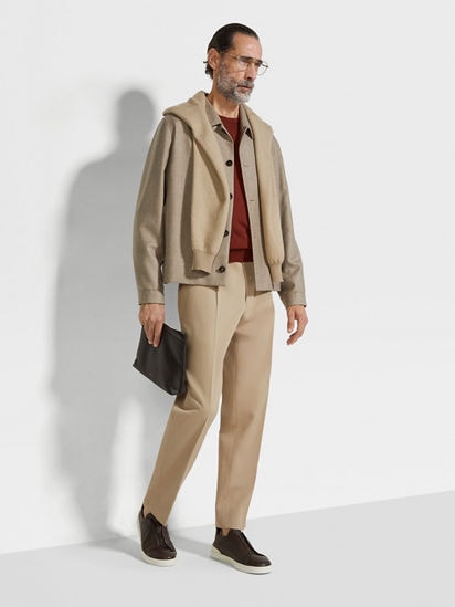 Cashmere Silk and Linen Chore Jacket SS25 33743811 | Zegna US