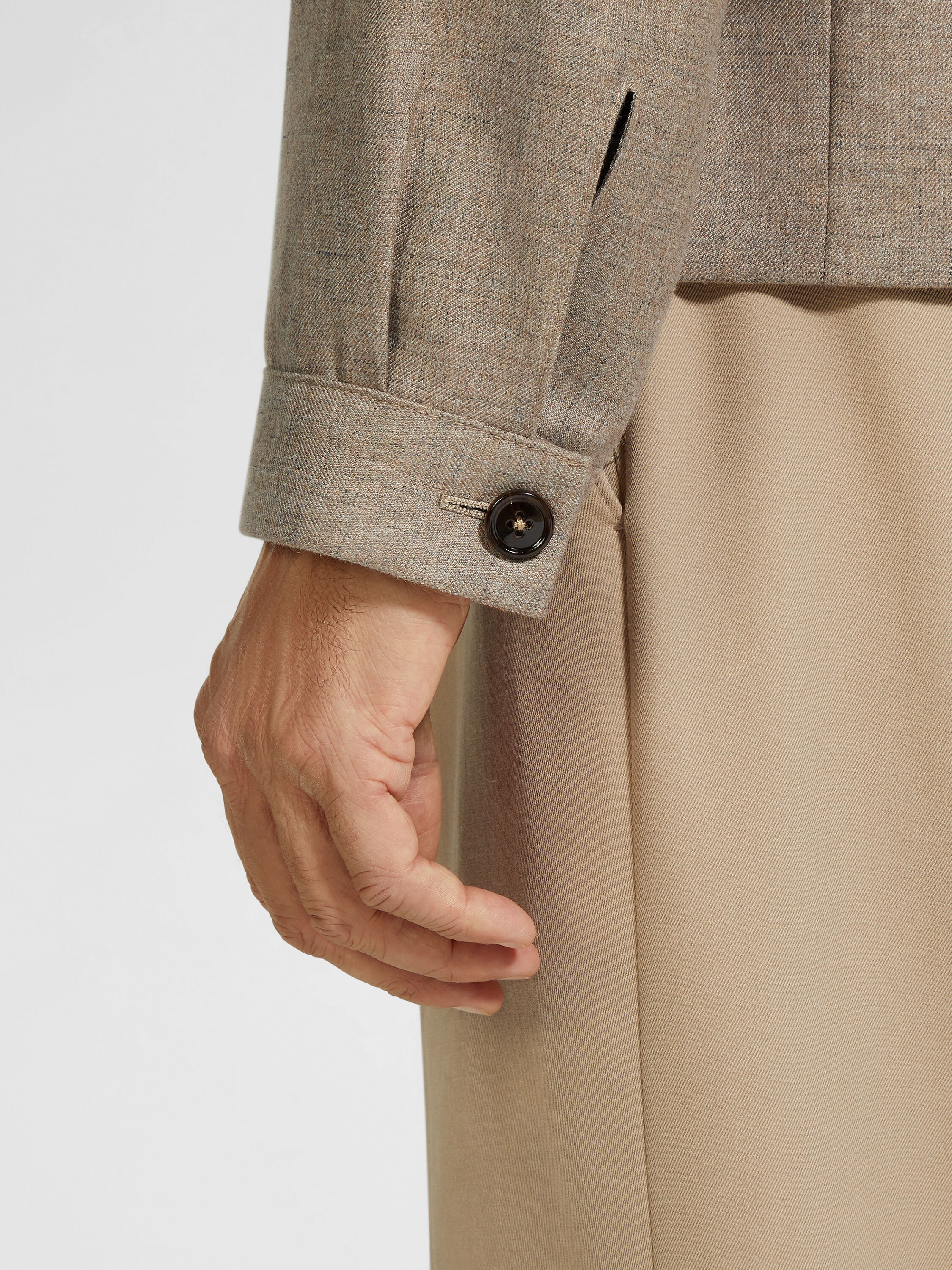 Cashmere Silk and Linen Chore Jacket Product detail photo #2