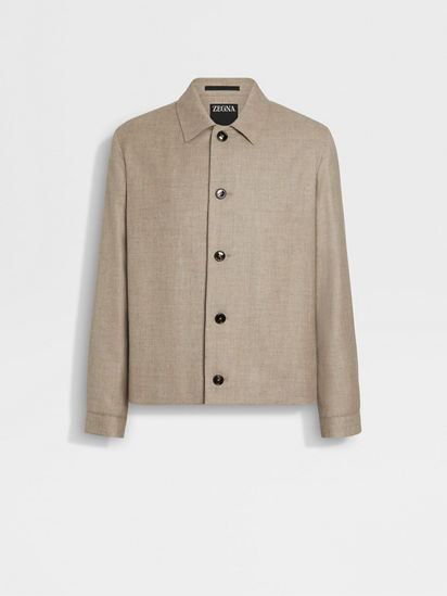 Cashmere Silk and Linen Chore Jacket SS25 33743811 | Zegna US
