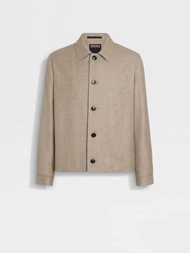 Cashmere Silk and Linen Chore Jacket Main product photo