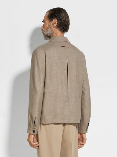 Cashmere Silk and Linen Chore Jacket SS25 33743811 | Zegna US