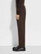 Dark Brown Centoventimila Cotton and Wool Pants Product detail photo #3
