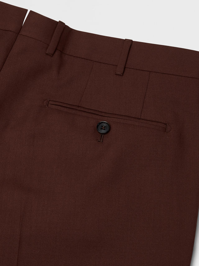 Brick Red Oasi Cashmere Pants Product detail photo #2