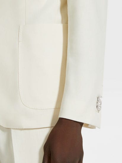 White Oasi Lino Shirt Jacket SS25 33964331 | Zegna US White Oasi Lino Shirt Jacket SS25 33964331 | Zegna US