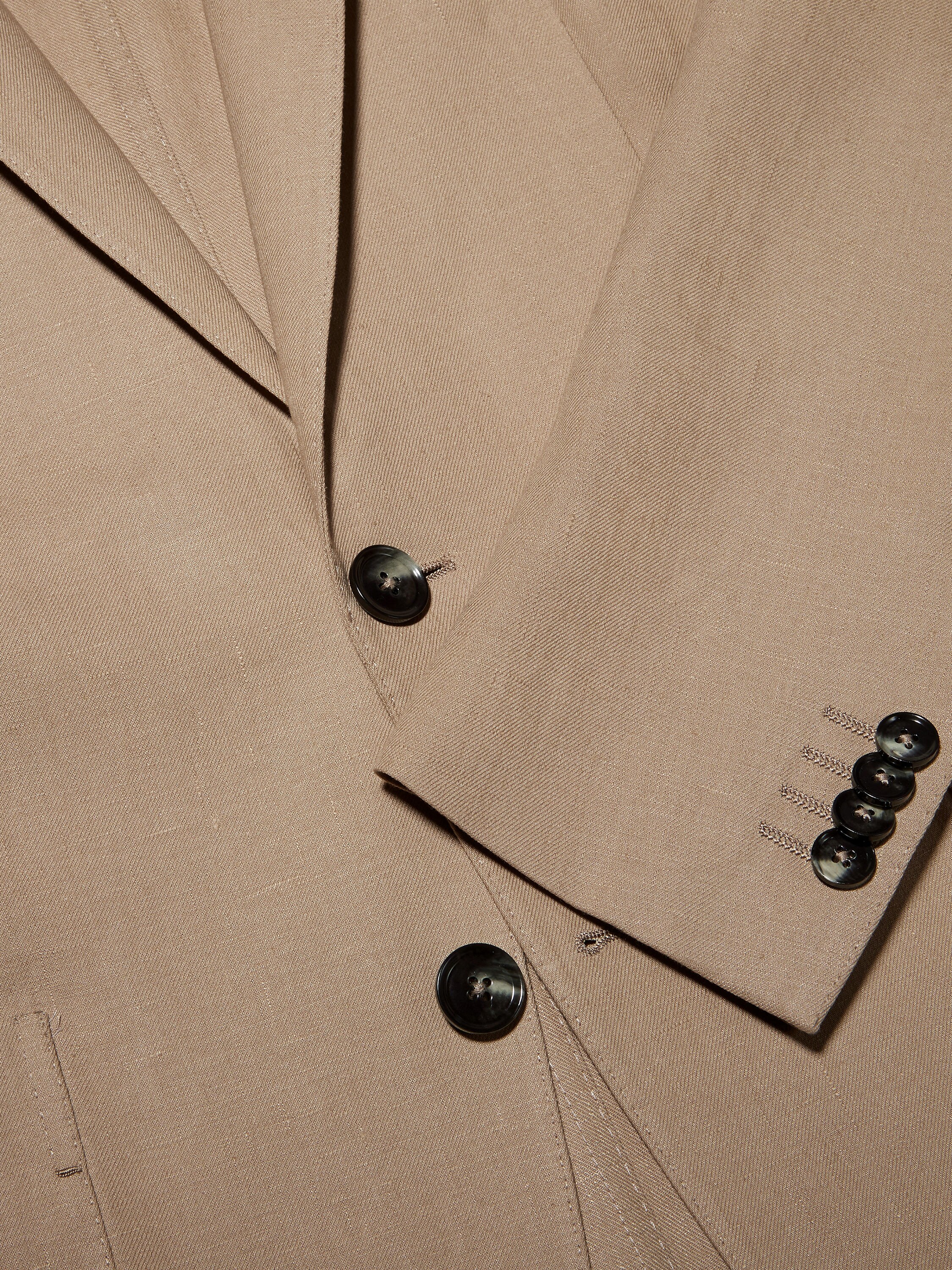 Light Beige Oasi Lino Jacket Product detail photo #2