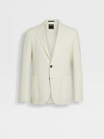 ジャケットその他 ERMENEGILDO ZEGNA Men Jacket RUFT55A9F256 N01R WHITE Men's Blazers, Sport Coats, and Dinner Jackets | ZEGNA US