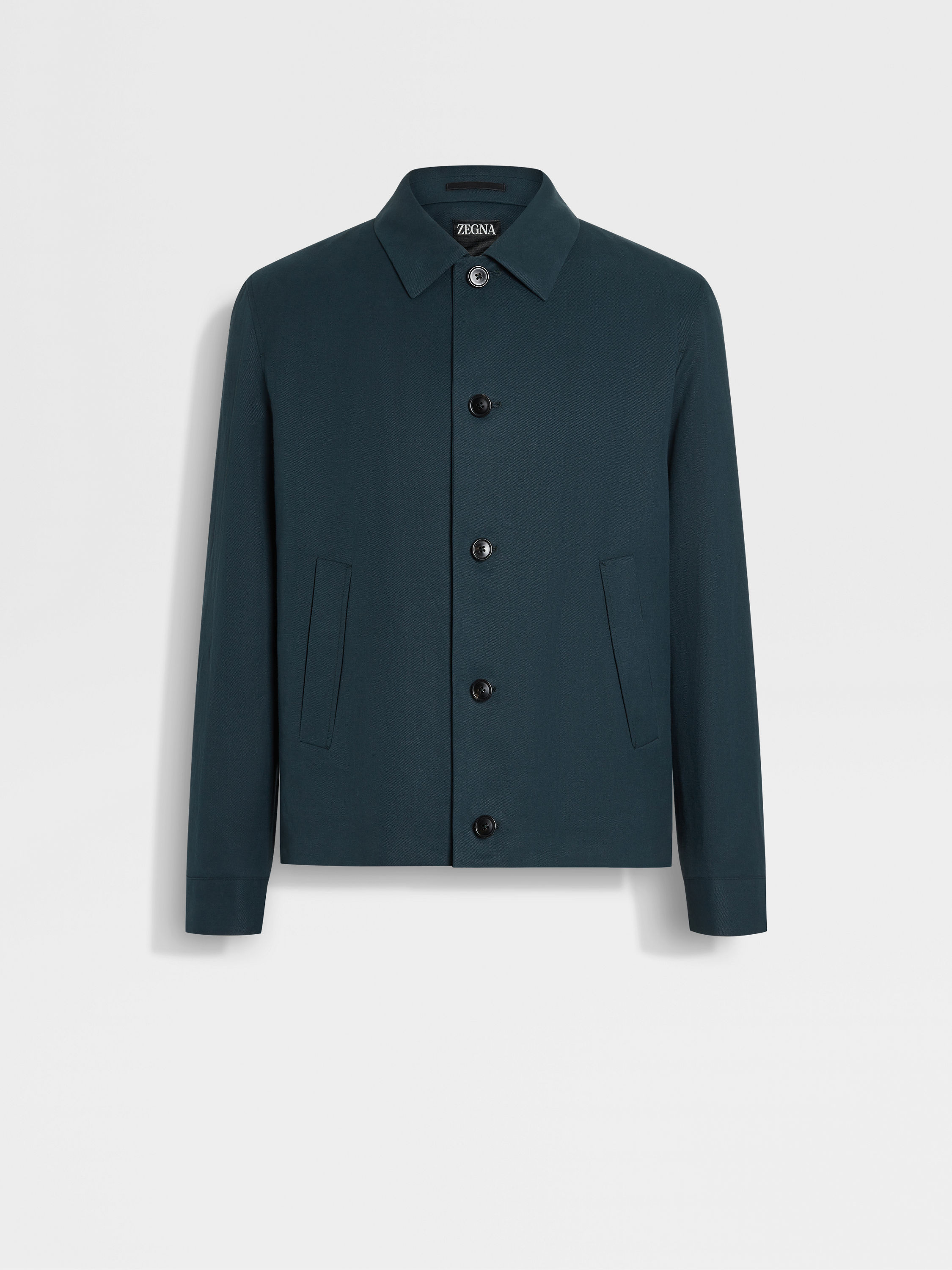 Oasi Lino Blue Flower Chore Jacket Main product photo