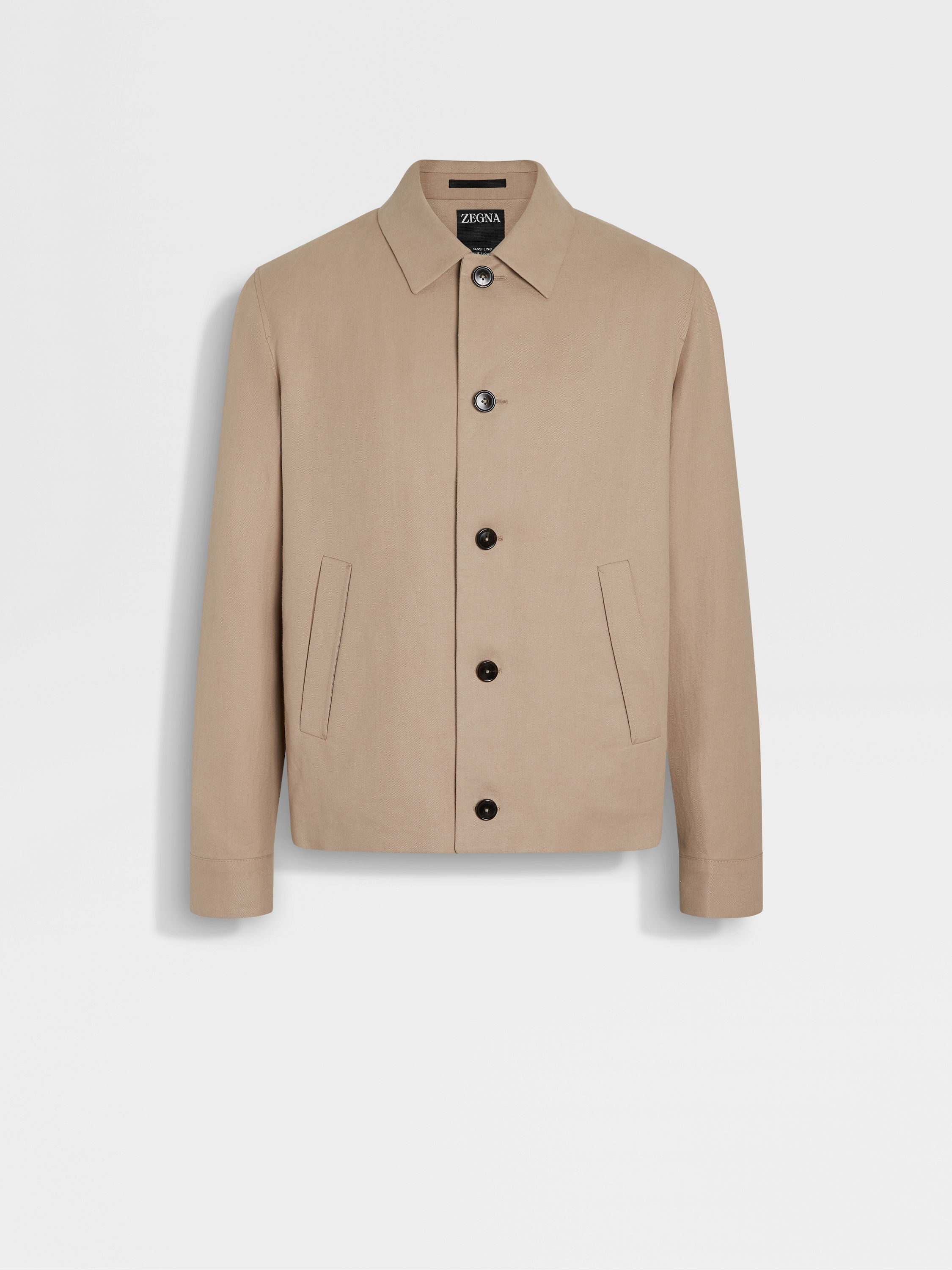 Oasi Lino Blue Flower Chore Jacket Main product photo