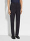Navy Blue Oasi Lino Blue Flower Pants Product detail photo #3
