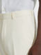 White Oasi Lino Pants Product detail photo #1