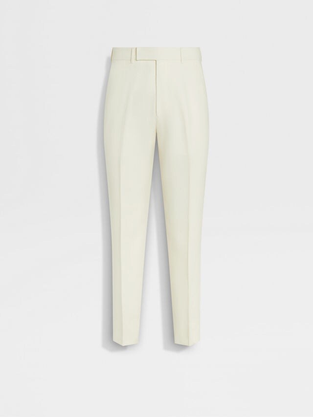White Oasi Lino Pants Main product photo