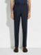 Navy Blue Oasi Lino Pants Product detail photo #3