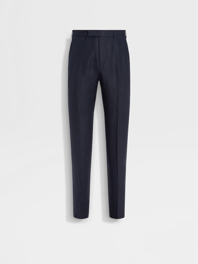 Navy Blue Oasi Lino Pants Main product photo