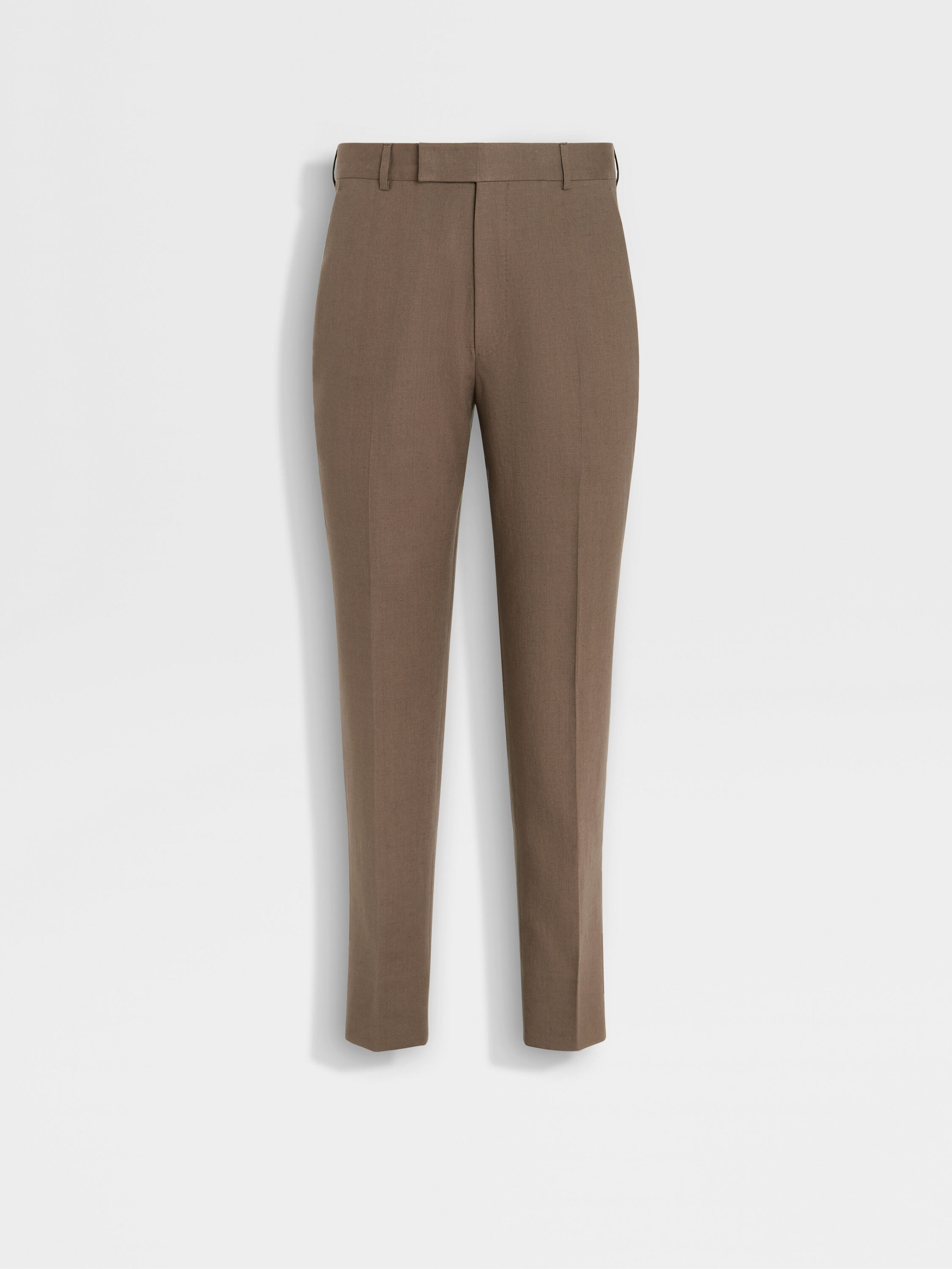 Dark Taupe Oasi Lino Pants Main product photo