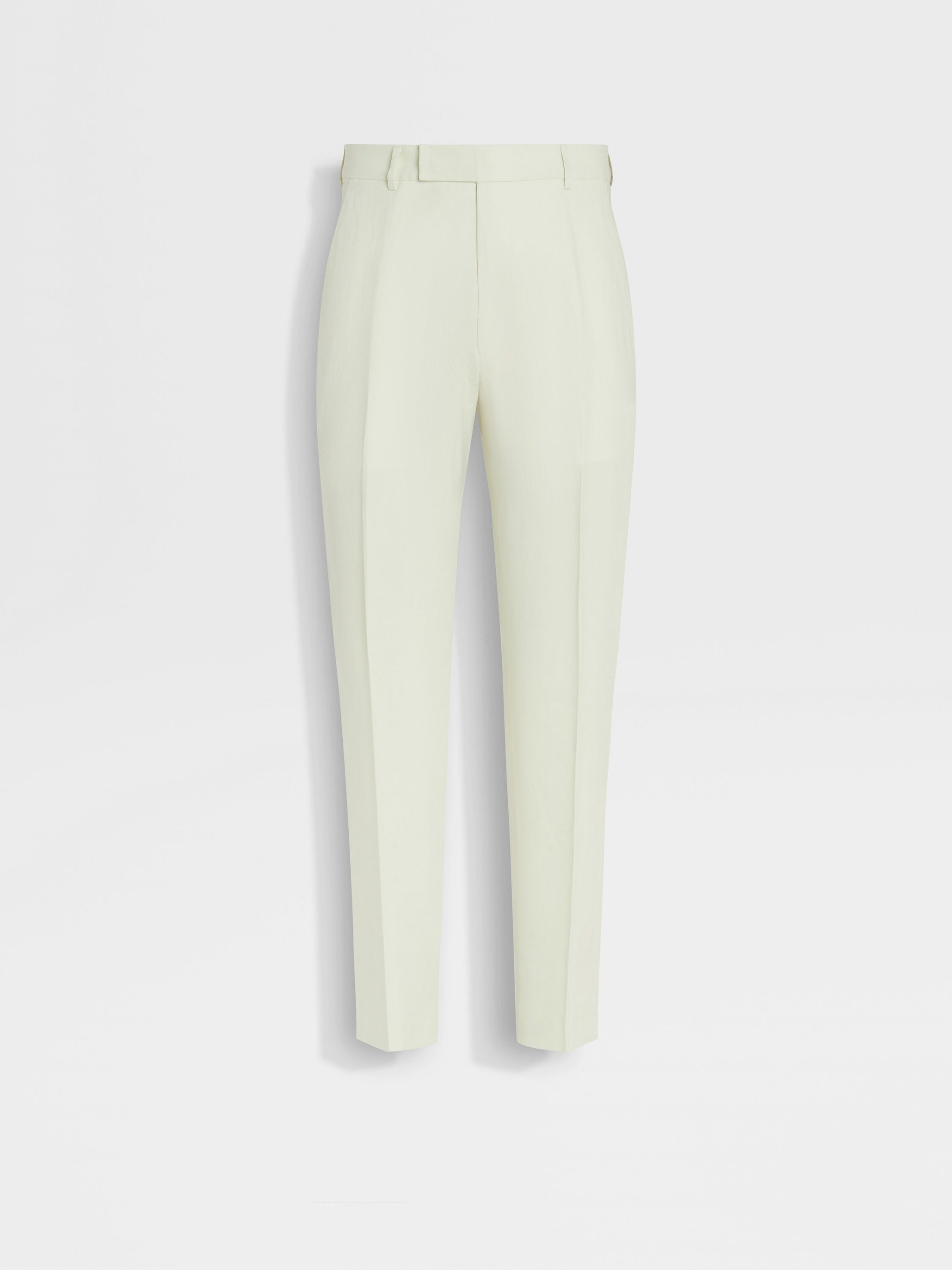 Light Yellow Oasi Lino Pants Main product photo