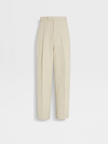 すーママ　meer. MAT SATIN RELAXPANTS/WHT MEER. MAT SATIN RELAX PANTS 白 メーア