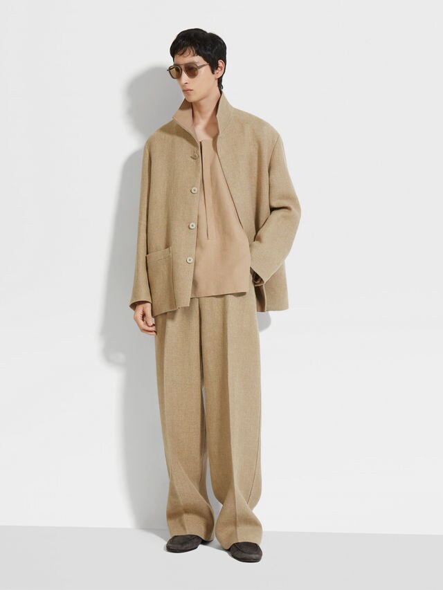Linen Chore Jacket Product detail photo #1