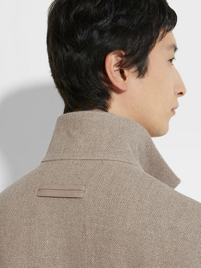 Veritecoeur　Linen Jacket　natural　きなり LIMITED EDITION COTTON-LINEN JACKET - Oyster-white | ZARA