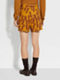 Ochre and Brick Red Oasi Lino Shorts Product detail photo #5