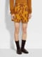Ochre and Brick Red Oasi Lino Shorts Product detail photo #4