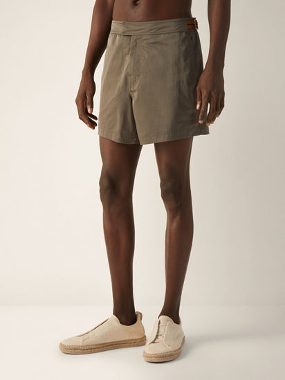 ZEGNA 232 Road Brand Mark Rio Swim Trunks SS26 37051832 | Zegna US
