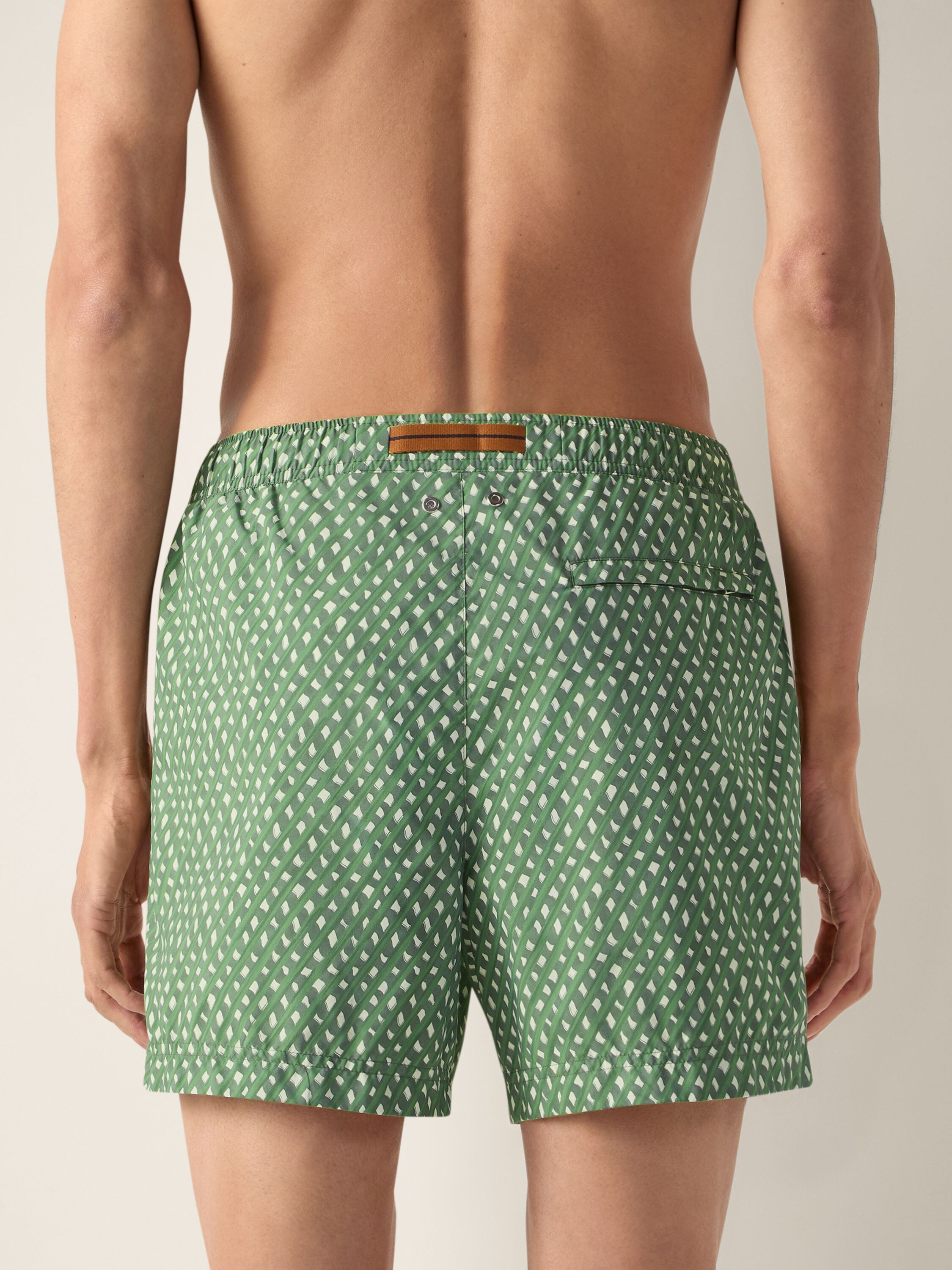 Oasi Pattern Swim Trunks Product detail photo #2