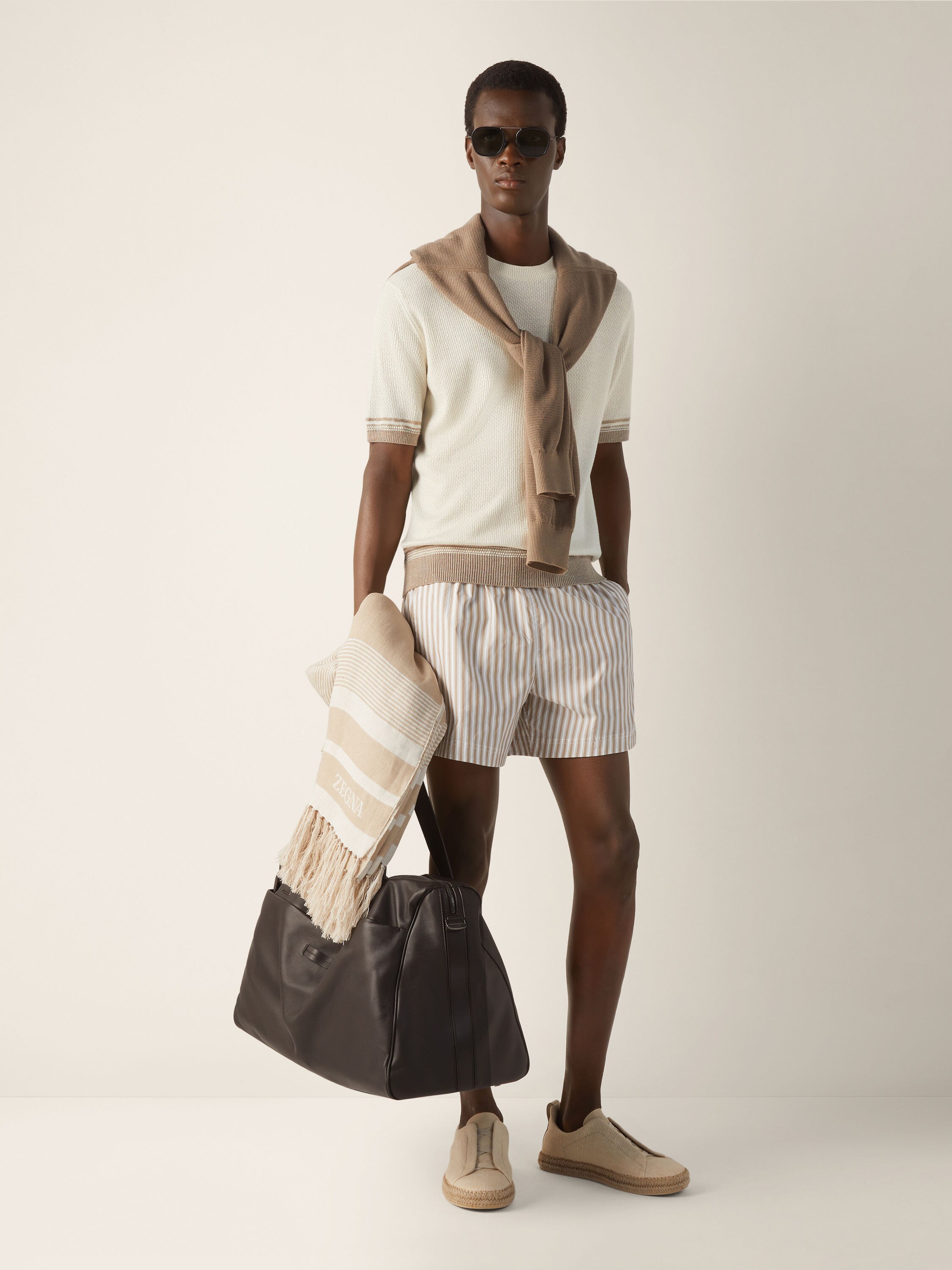 Striped Swim Trunks Product detail photo #3