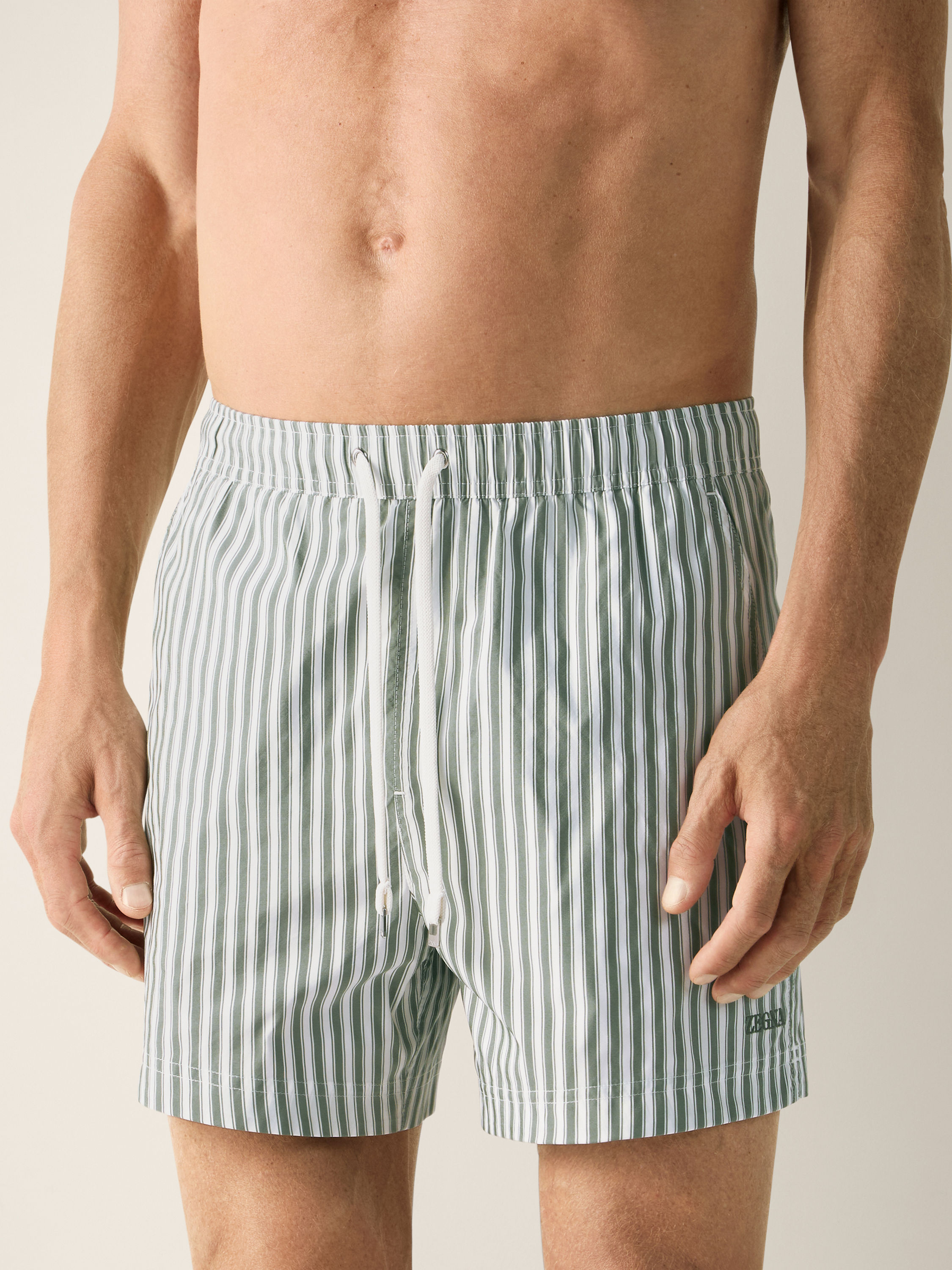 Striped Swim Trunks Product detail photo #1