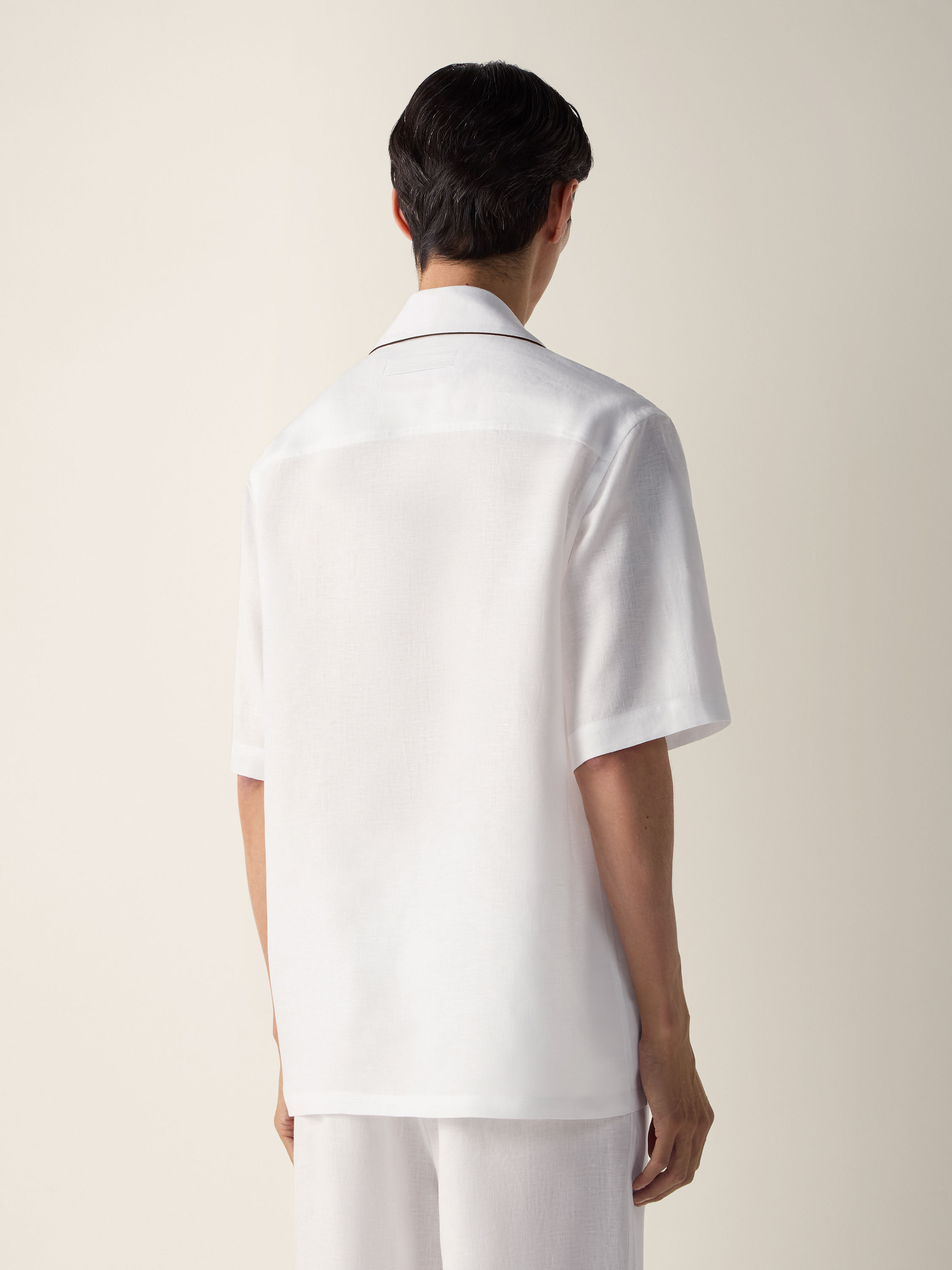 Pigiama in Oasi Lino Bianco Foto #4 di dettaglio del prodotto