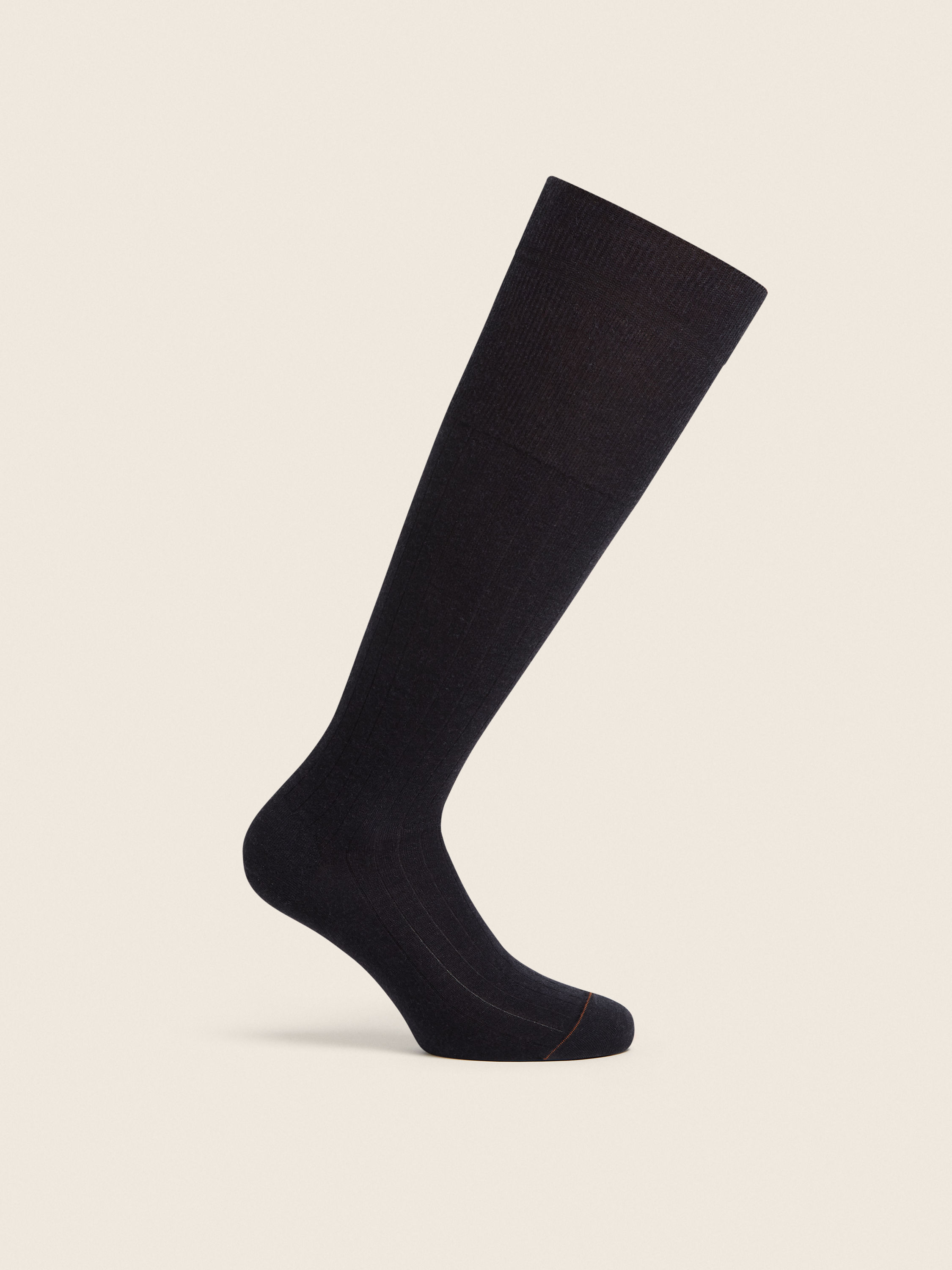 Socken aus Baumwolle, Kaschmir und Seide in Marineblau Detailfoto #2 des Produkts