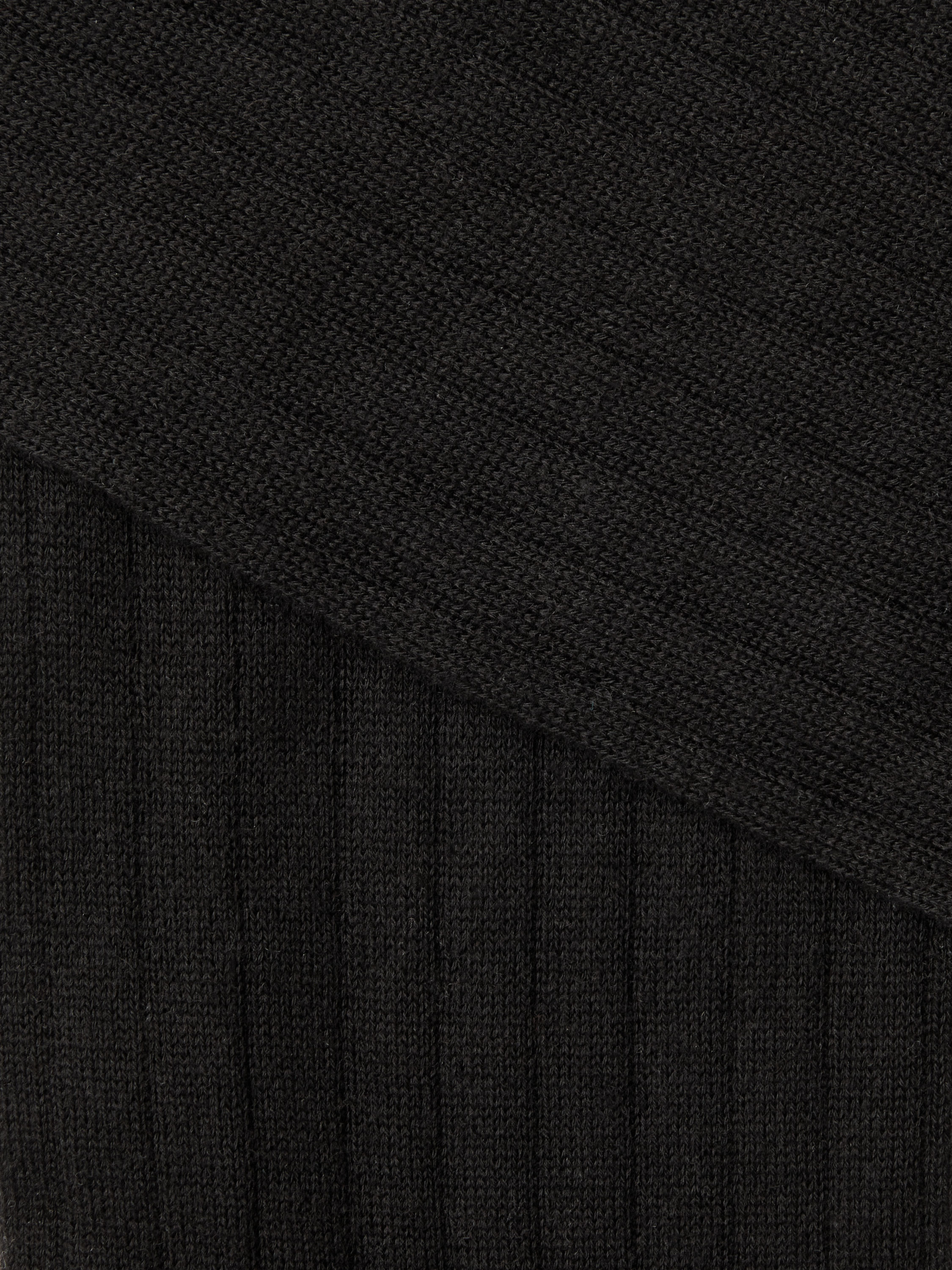 Black Cotton Cashmere and Silk Socks Product detail photo #1