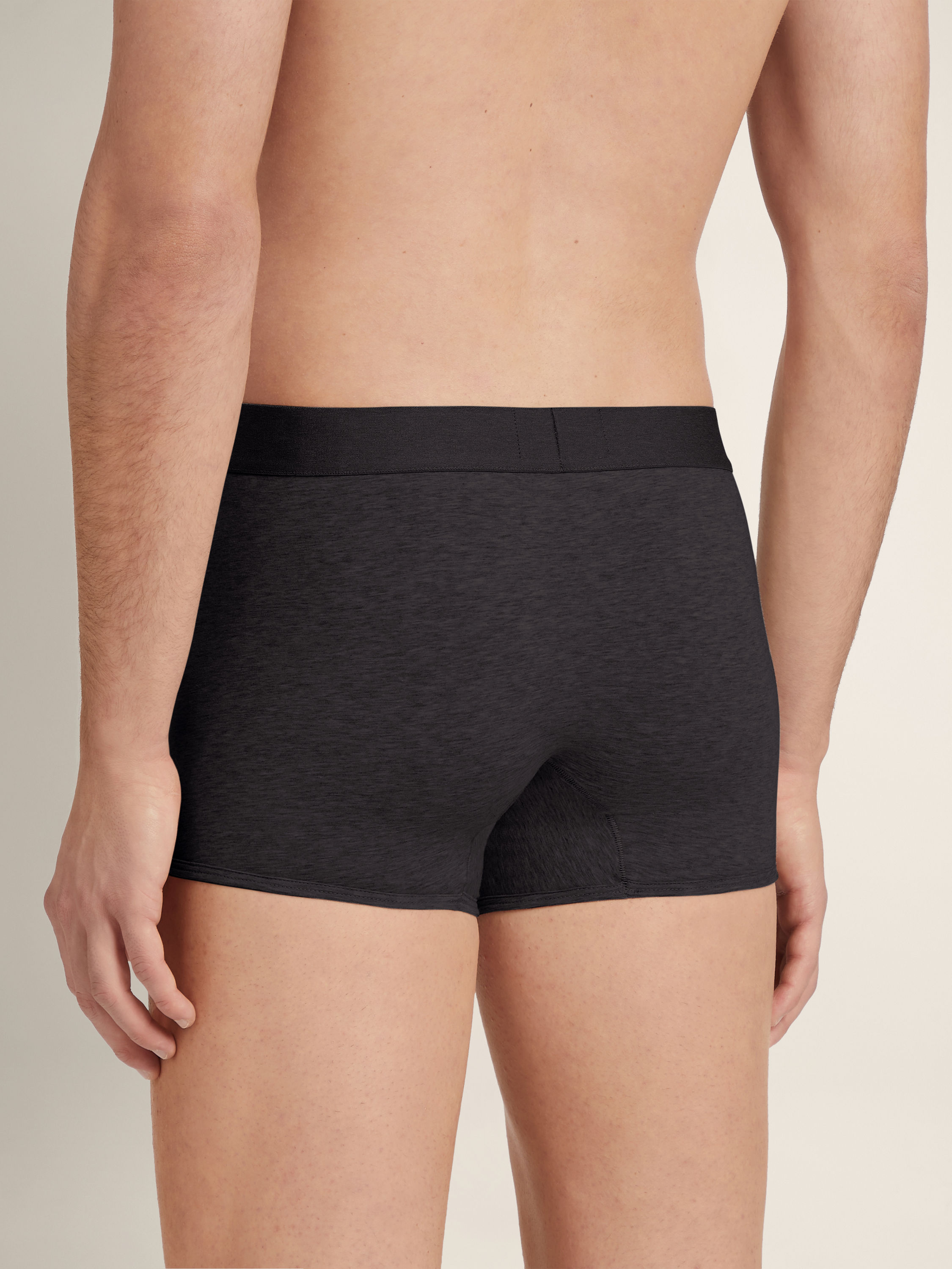 Black Cotton and Modal Trunks Product detail photo #2