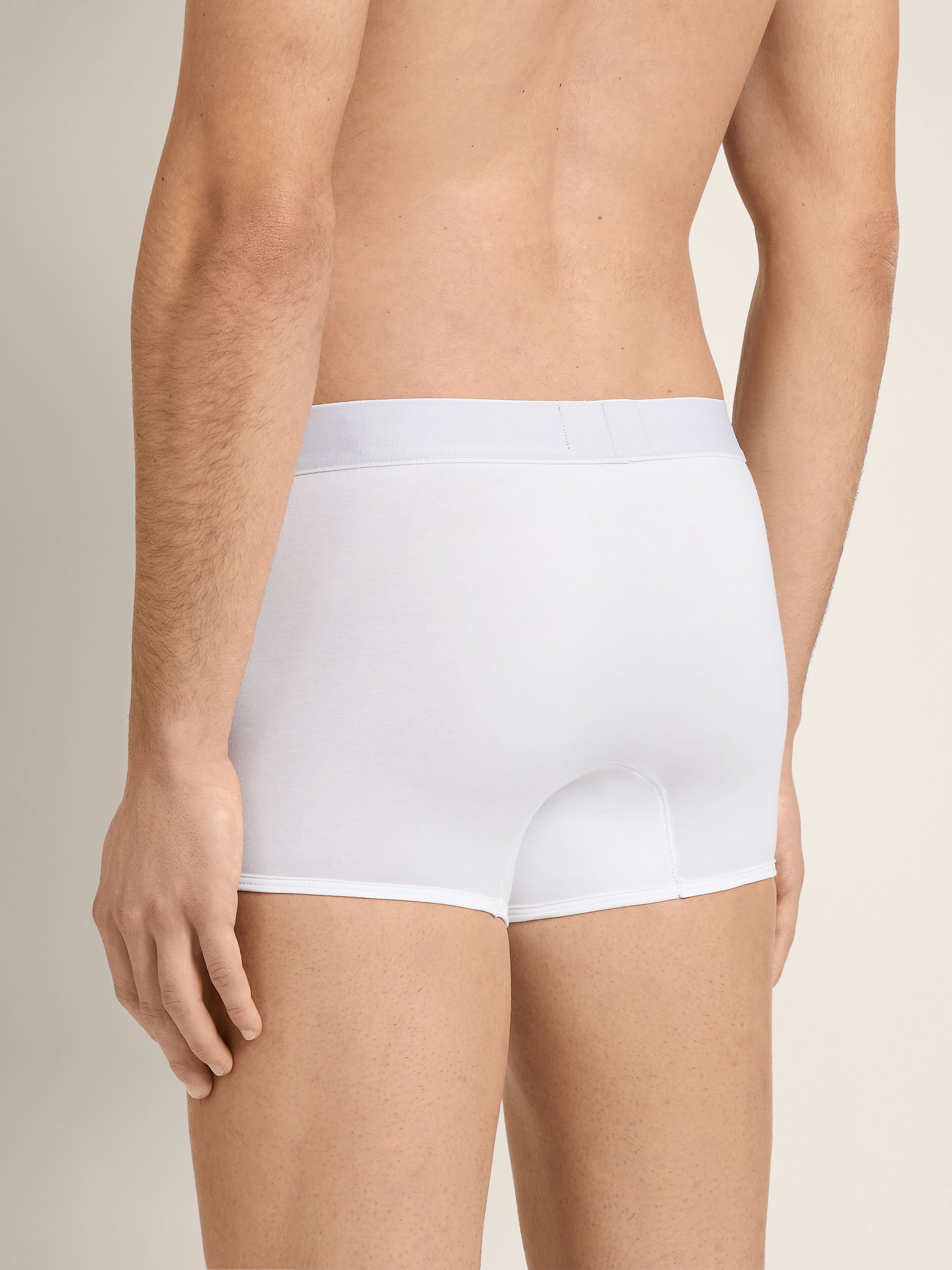 Optical White Cotton and Modal Trunks Product detail photo #2