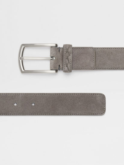 Grey clearance suede belt